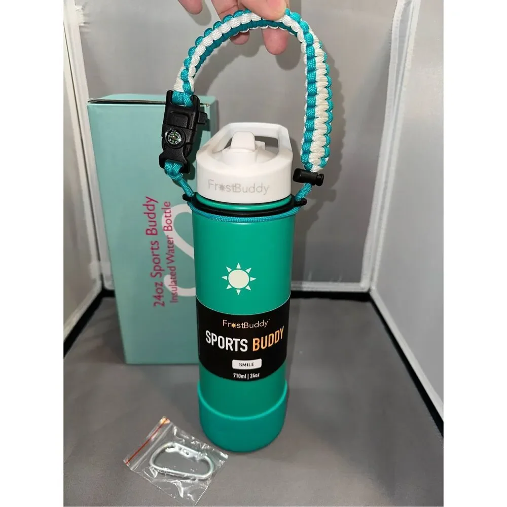 NIB Frost Buddy 24oz Sports Buddy water bottle- Smile